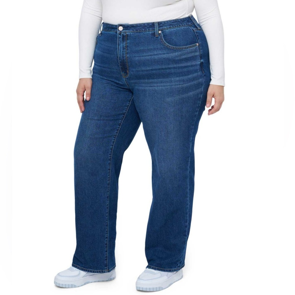 Plus Size Loose Straight Leg Mom Jean